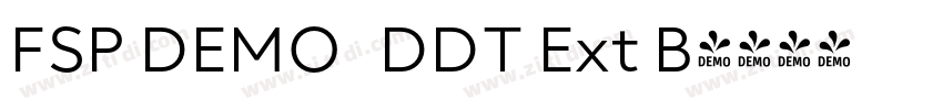 FSP DEMO   DDT Ext B字体转换